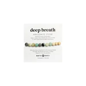Deep Breath Amazonite Diffuser Bracelet