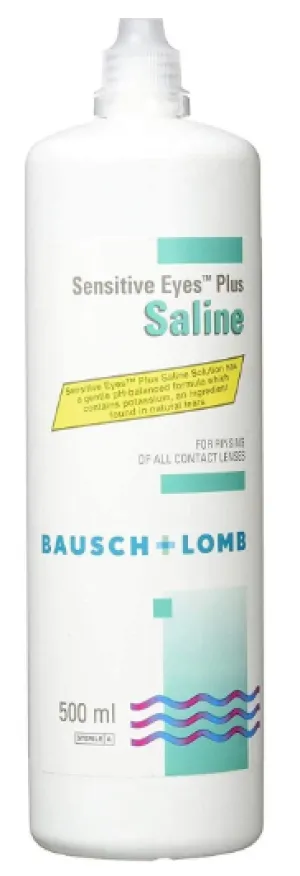 Docolun sensitive eyes plus physiological saline 500 ml Bausch & lomb sensitive eyes plus Saline 500ml