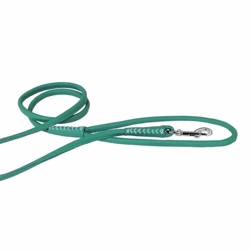 DOGLINE - Soft Leather Round Lead