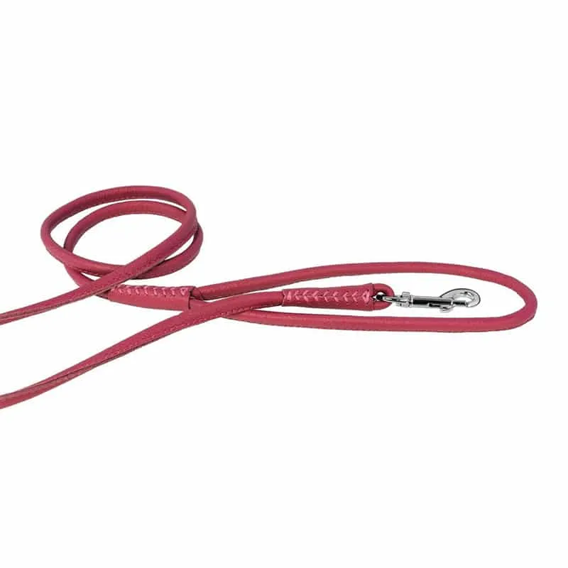 DOGLINE - Soft Leather Round Lead