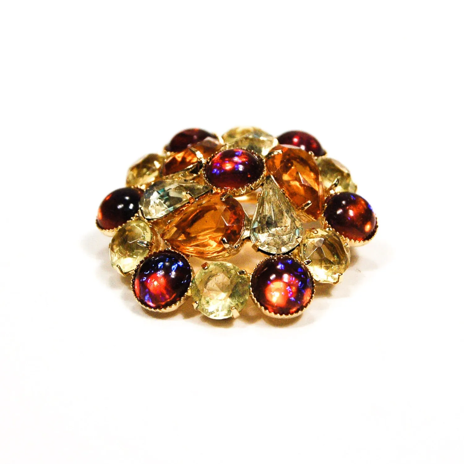 Dragons Breath Brooch Colored Rhinestone Brooch