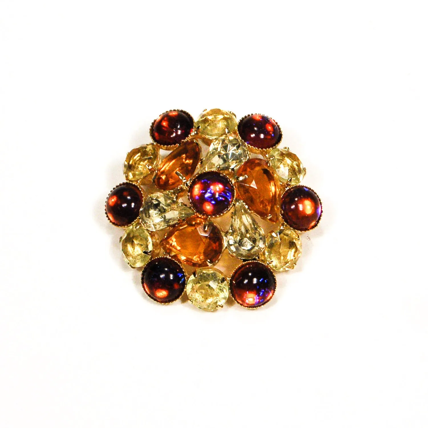 Dragons Breath Brooch Colored Rhinestone Brooch