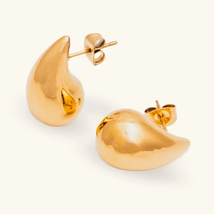 Dua Teardrop Stud (Lightweight) - Water & Tarnish Proof