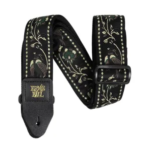 Ernie Ball Jacquard Guitar Strap - Black Pleasant Pheasant
