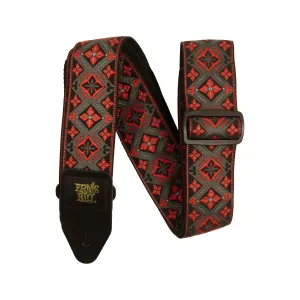 Ernie Ball Polypro Jacquard Guitar Strap, Red King