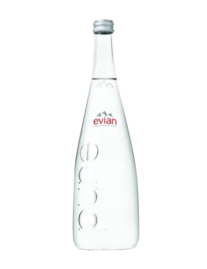 Evian Mineral Water Glass 750ml