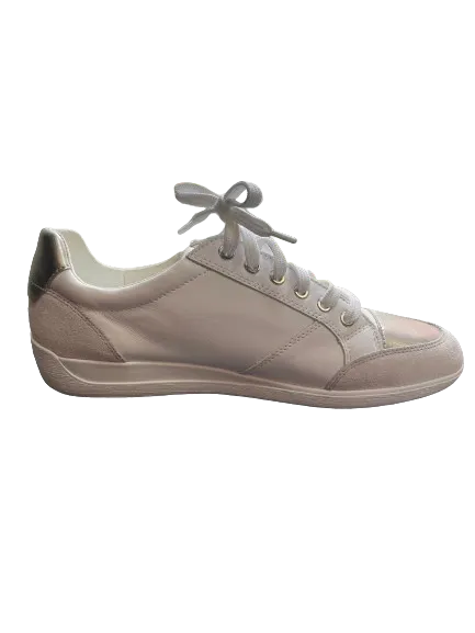 Geox Respira Silver White Zipper Runners