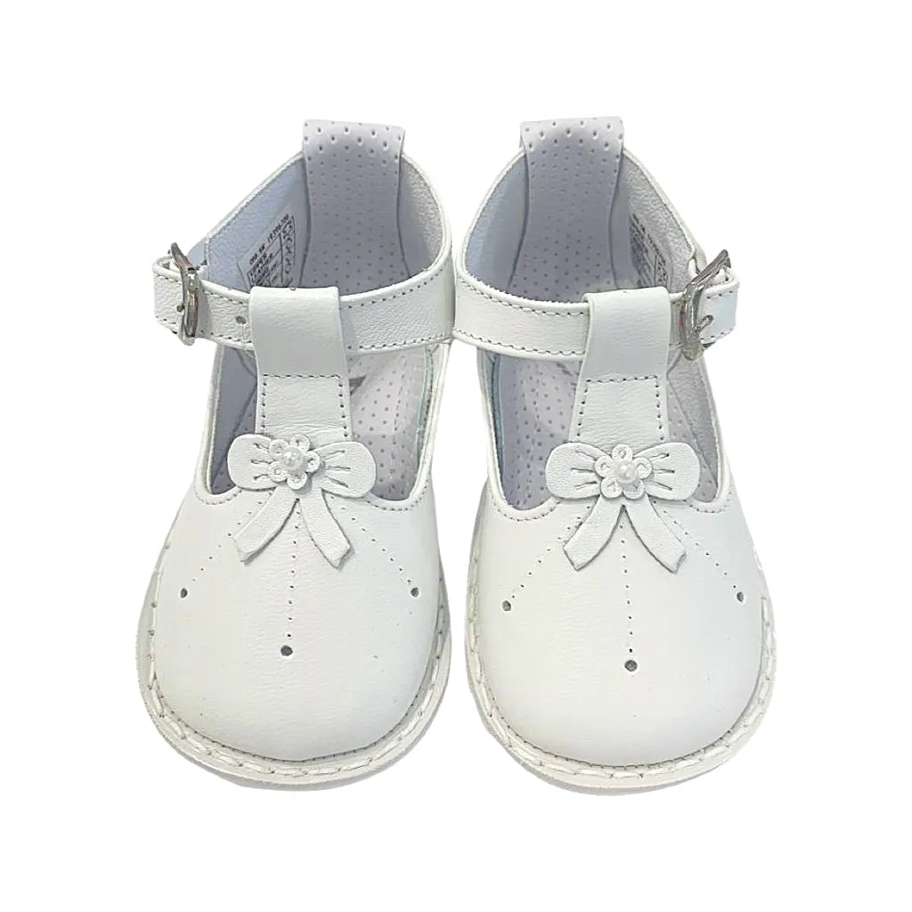 Girls White Leather Shoe