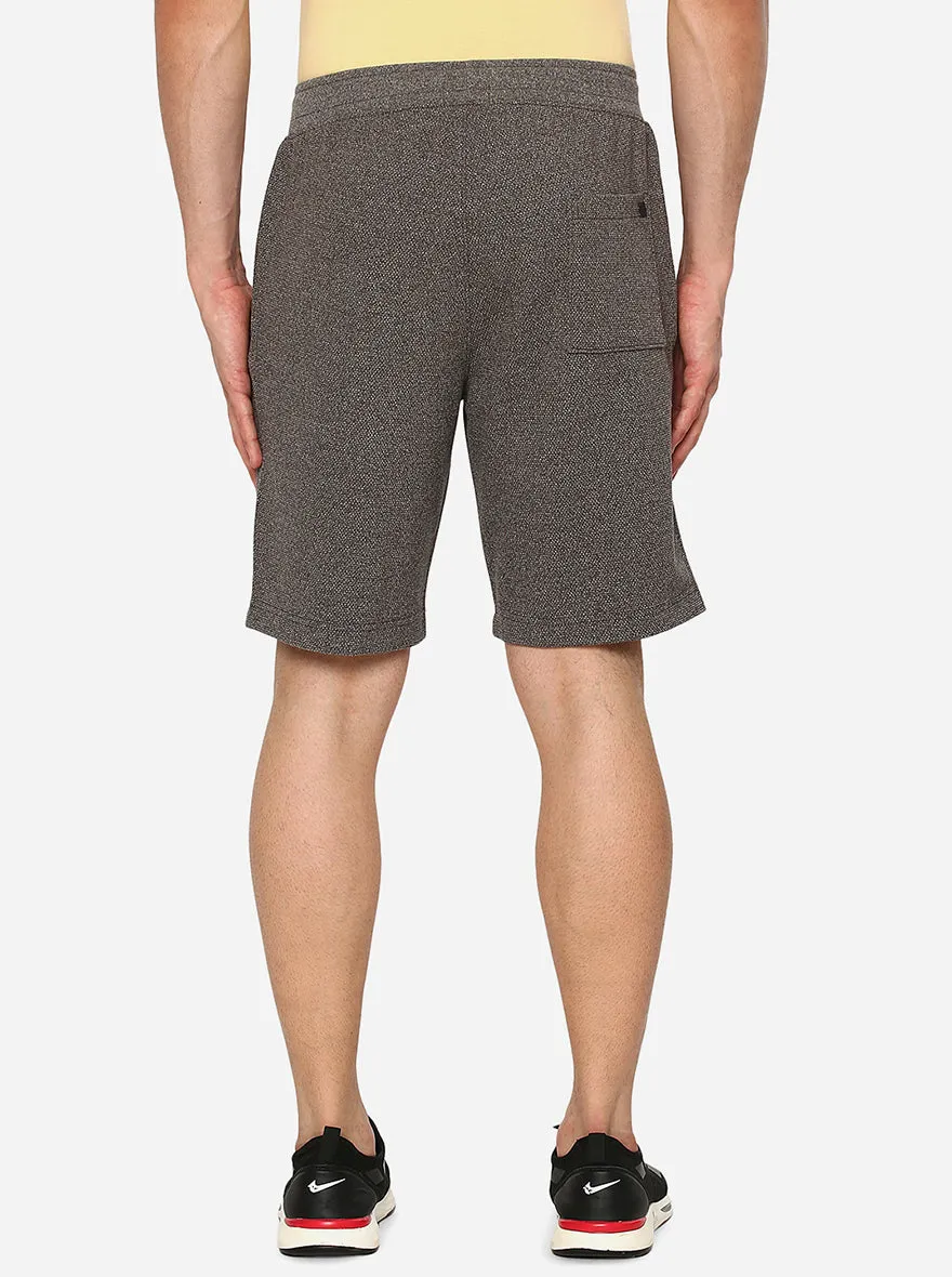 Grey Solid Slim Fit Shorts | JadeBlue