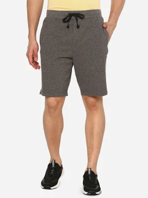 Grey Solid Slim Fit Shorts | JadeBlue