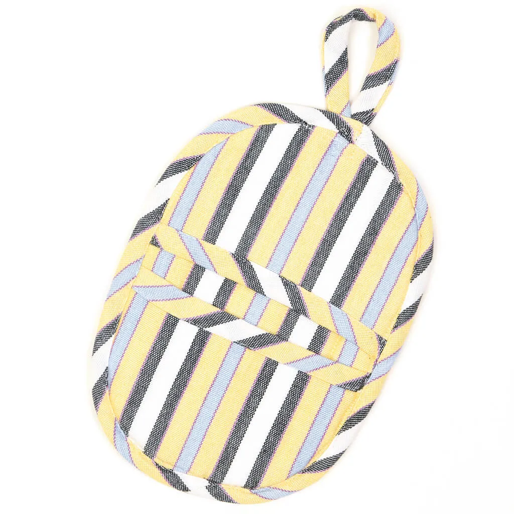 Hand woven Mini Oven Mitt | Country French Stripes