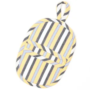 Hand woven Mini Oven Mitt | Country French Stripes