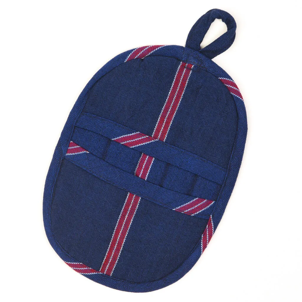 Hand Woven Mini Oven Mitt | Red, White, & Blues