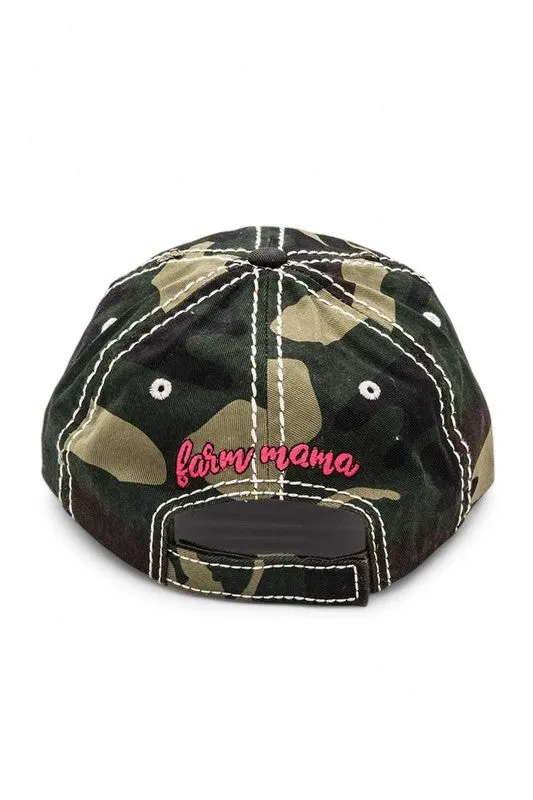 Happy Farm Mama Vintage Cotton Cap