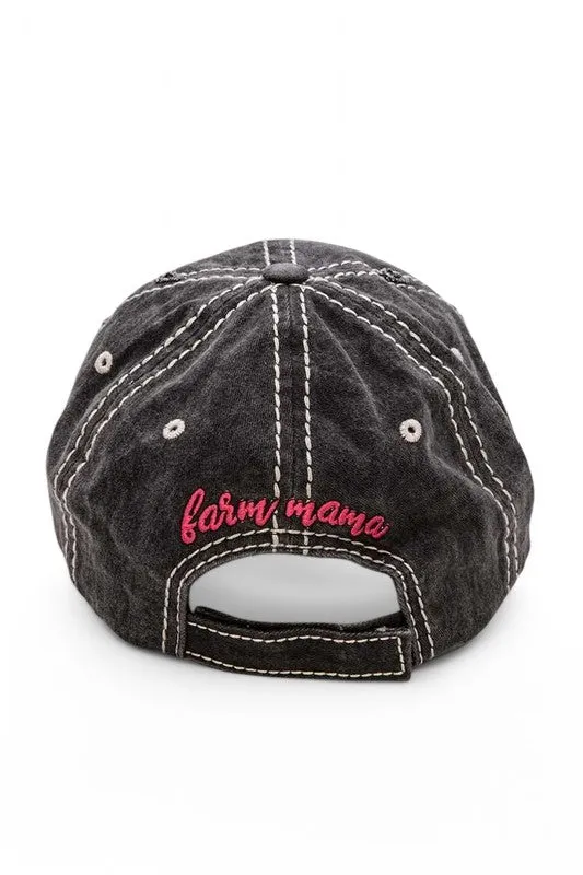 Happy Farm Mama Vintage Cotton Cap