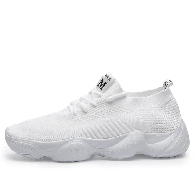 HEE GRAND Autumn Men 2019 New Breathable Couple Shoes Man Casual Waterproof Lace Up Shoes Man Sneakers Big Size 39-46 XMR3065