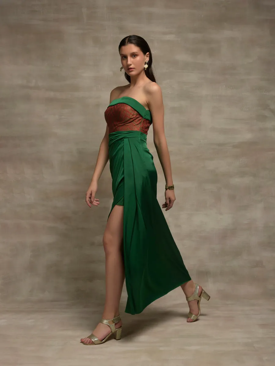 Hibiscus Breath Drape Dress