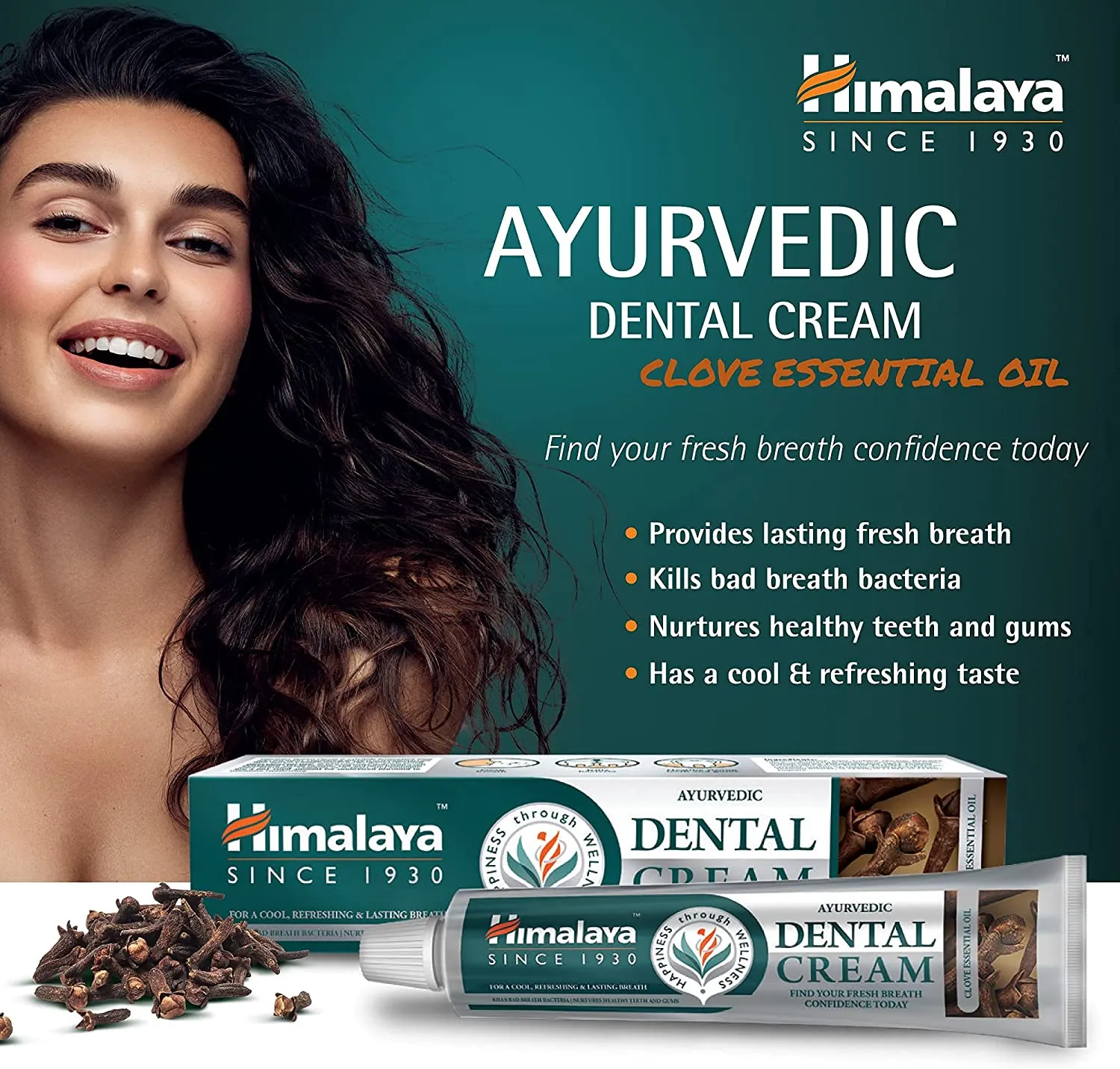 Himalaya Ayurvedic Dental Cream Herbal Toothpaste - Clove - 100 g