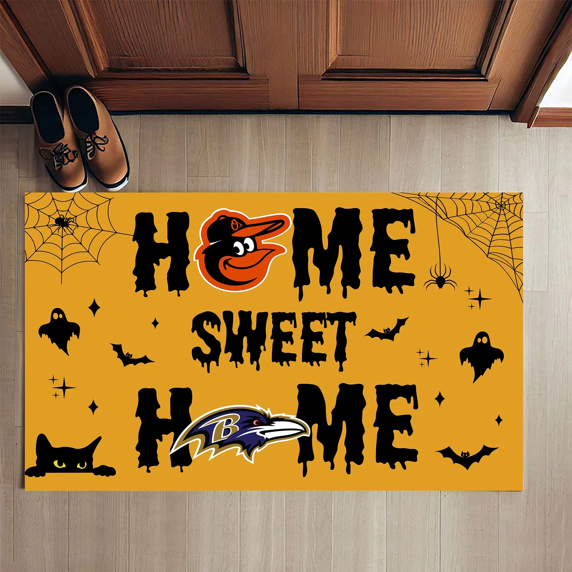 Home Sweet Home - Halloween Version - Anti Slip Indoor Doormat