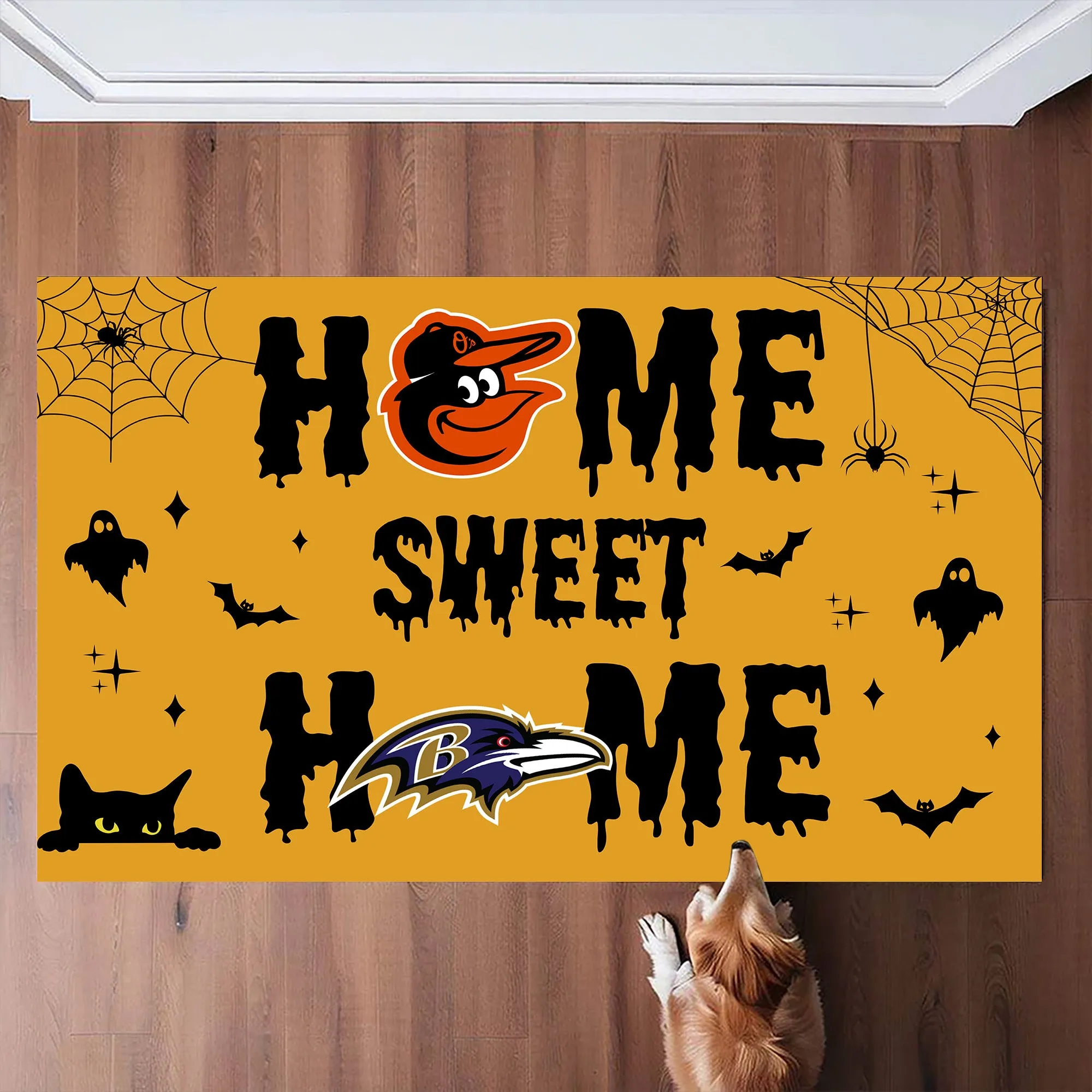 Home Sweet Home - Halloween Version - Anti Slip Indoor Doormat