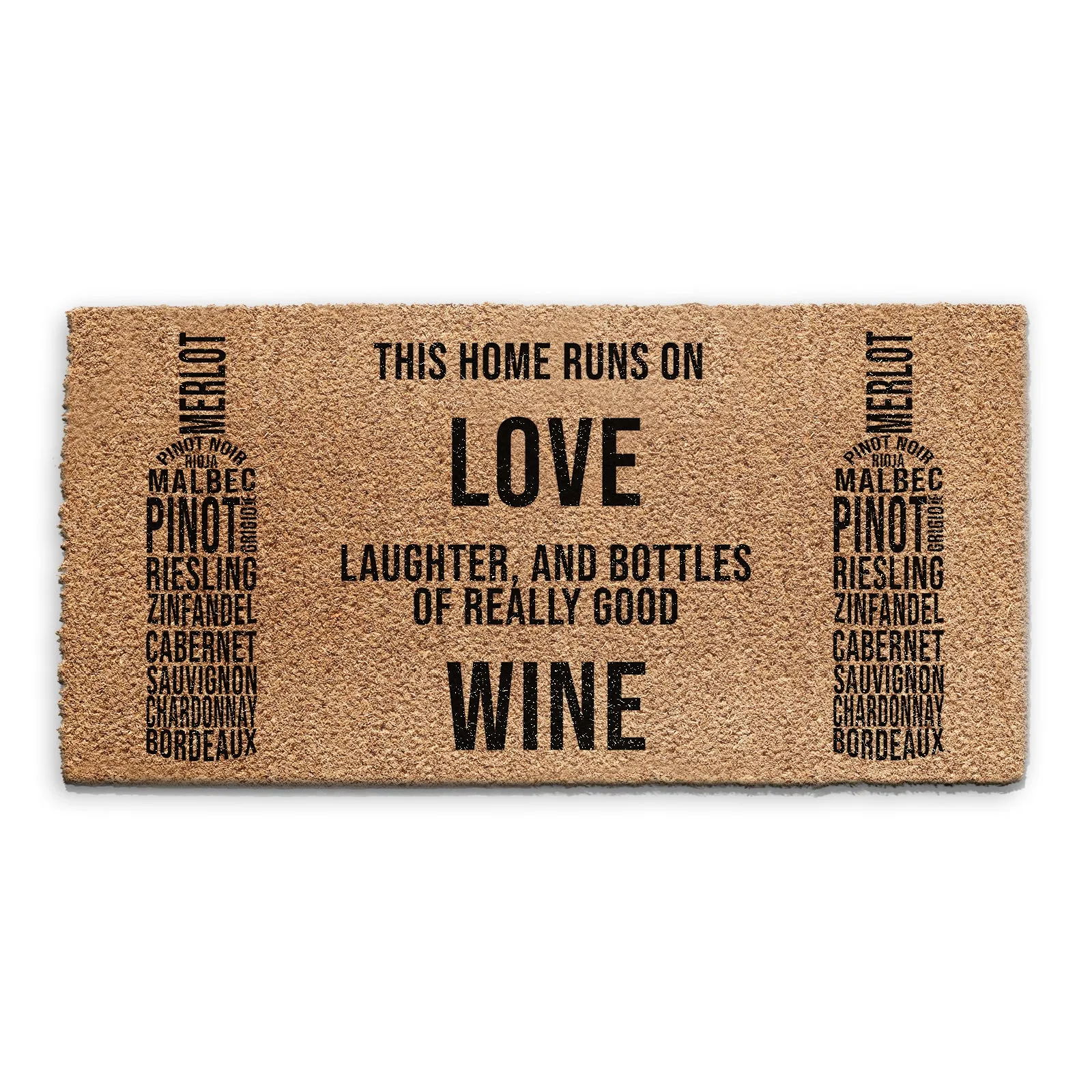 Indoor Doormat Home Runs on Really Good Wine