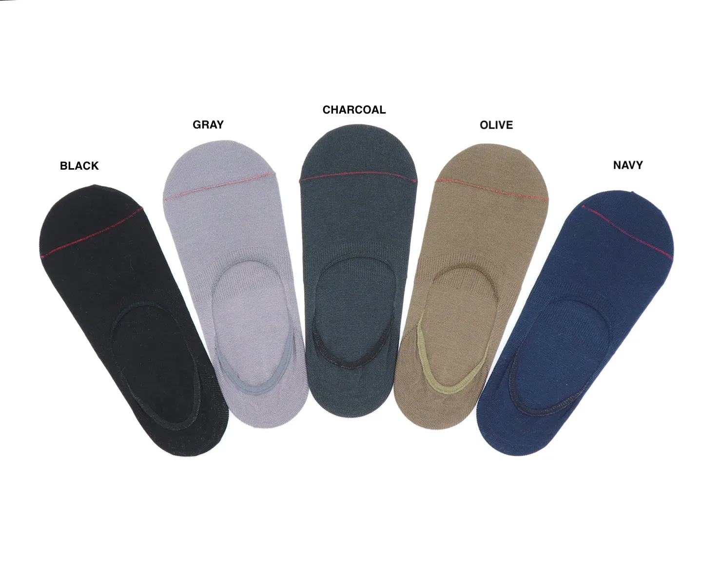 Invisible Footlet High Gauge Anti-slip Unisex Socks - Olive