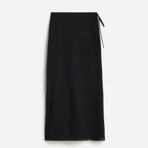 J. Crew Side-tie beach skirt in airy gauze