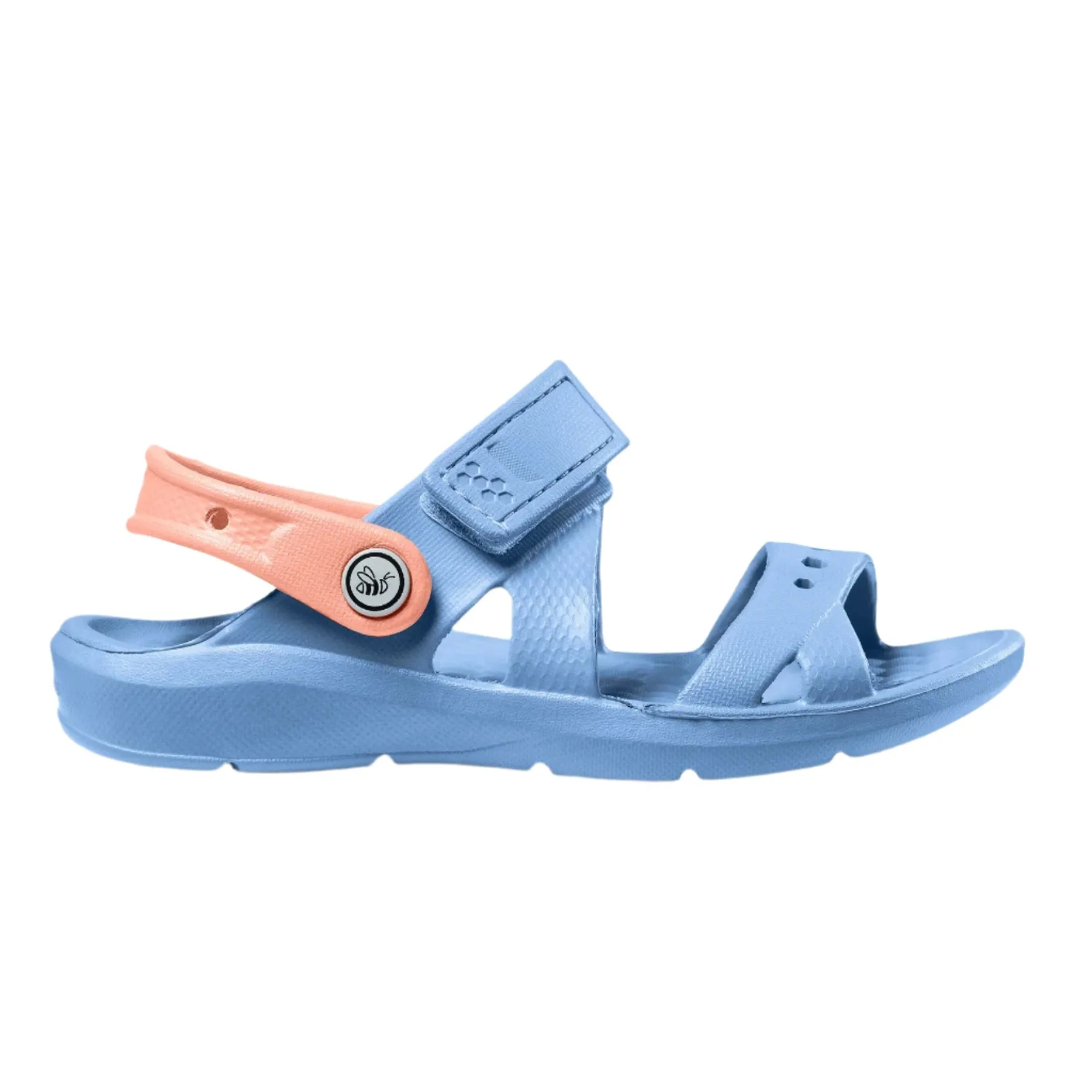 Joybees Kids (Sizes Child 4-13/Junior 1-2) Adventure Sandal - Frozen Fjord/Peach