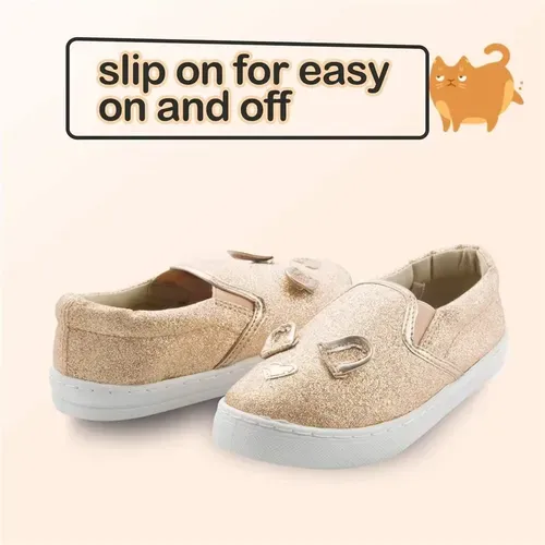 Kids Boys Girls Sneakers Glitter Rat- KKOMFORME