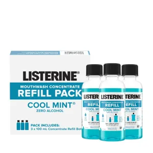 Listerine Cool Mint Zero Alcohol Mouthwash Concentrate Refill Pack