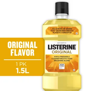 Listerine Original Mouthwash for Bad Breath & Plaque, 1.5 L