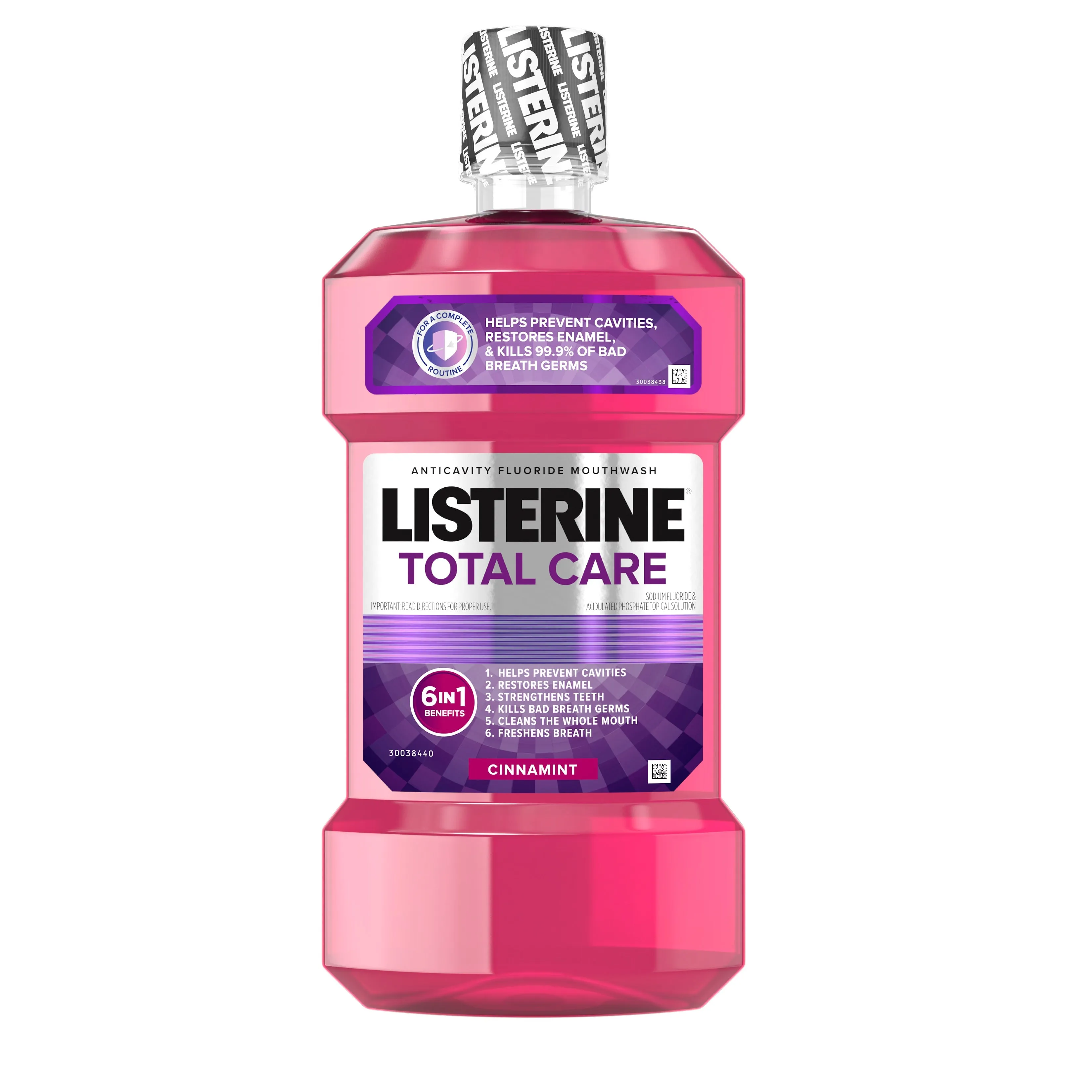 Listerine Total Care Anticavity Mouthwash, Cinnamint