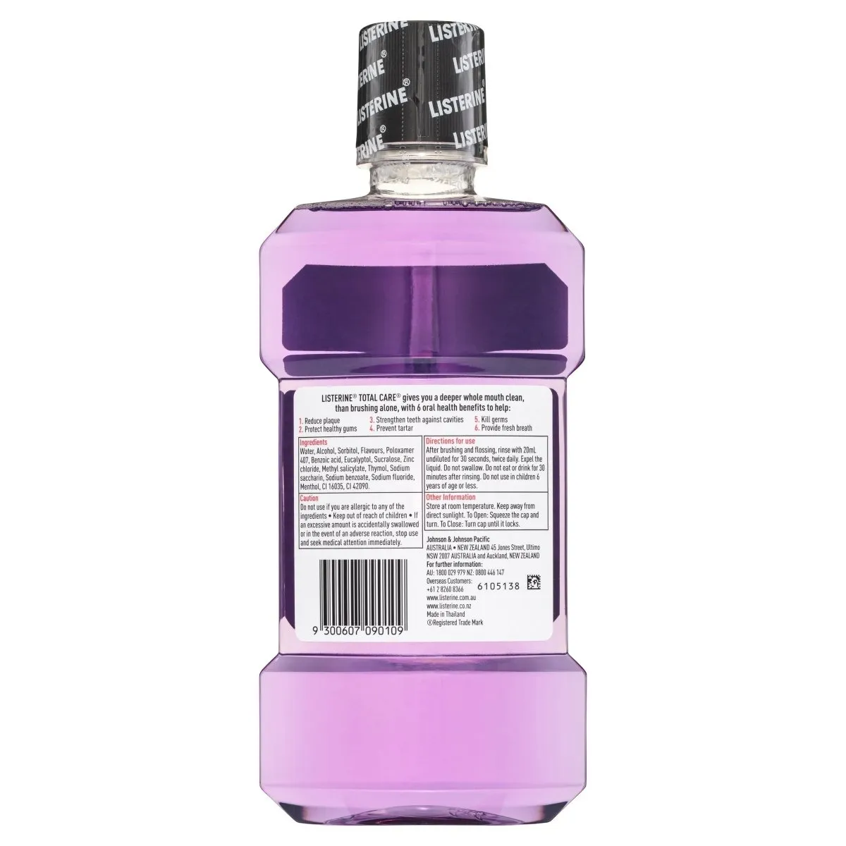 Listerine Total Care Mouthwash 500mL - Clearance