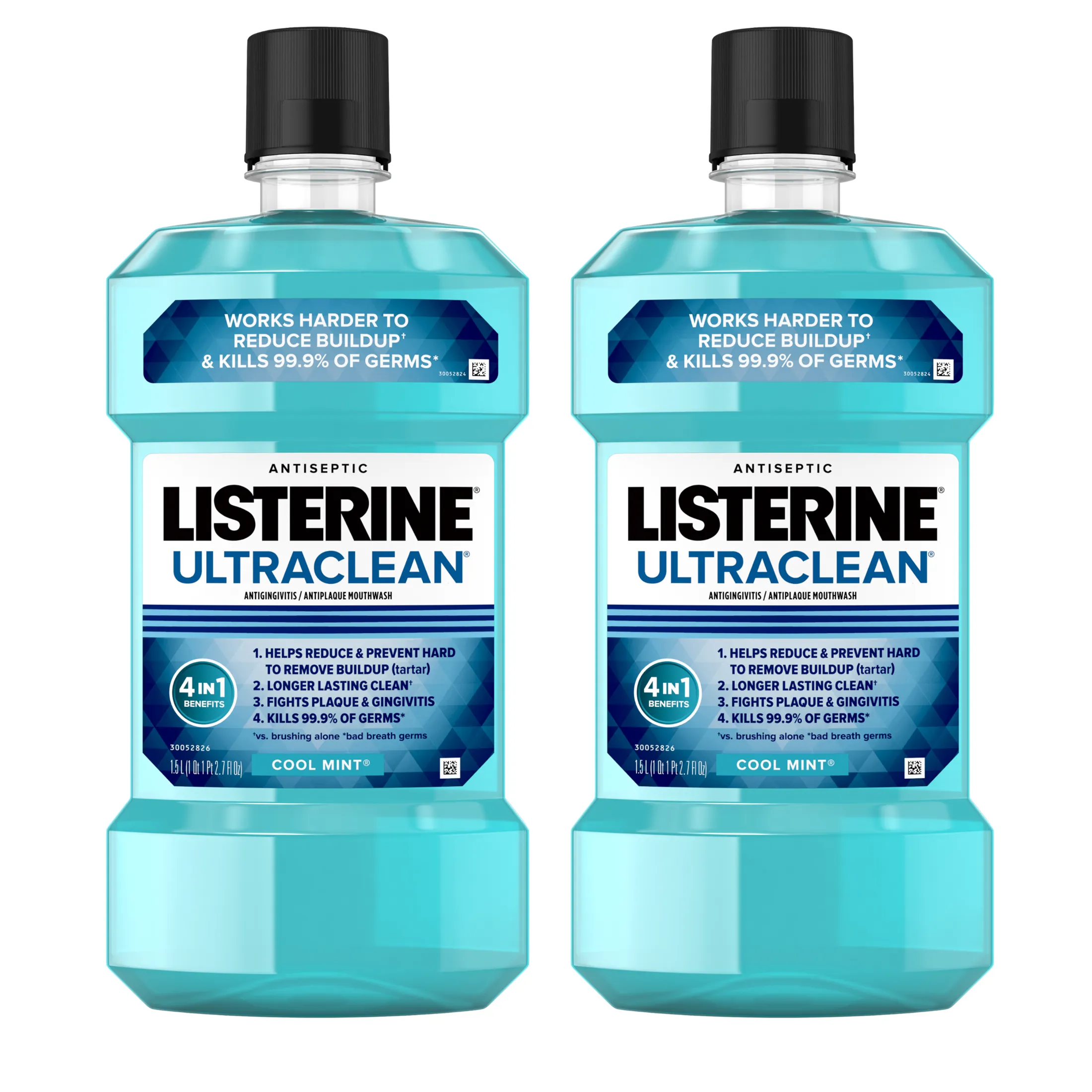 Listerine Ultraclean Cool Mint 1.5L Twinpack