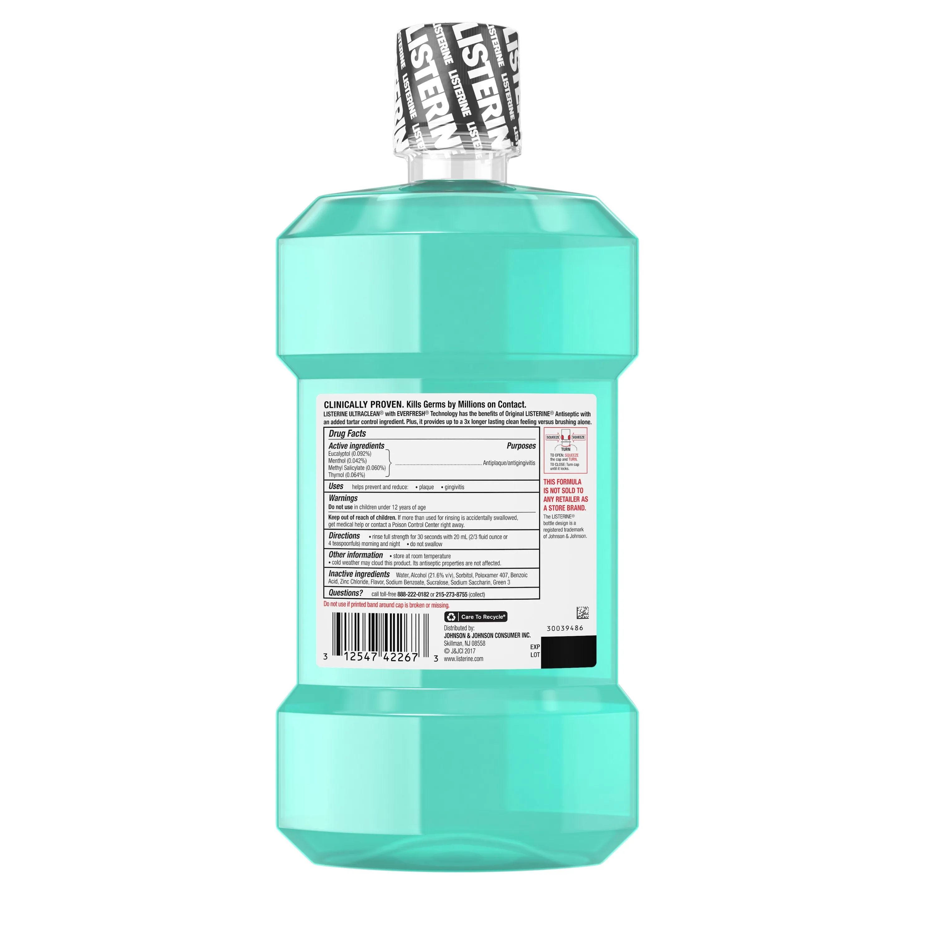 Listerine Ultraclean Coolmint 1lt