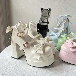Lolita Bow Heels Shoes