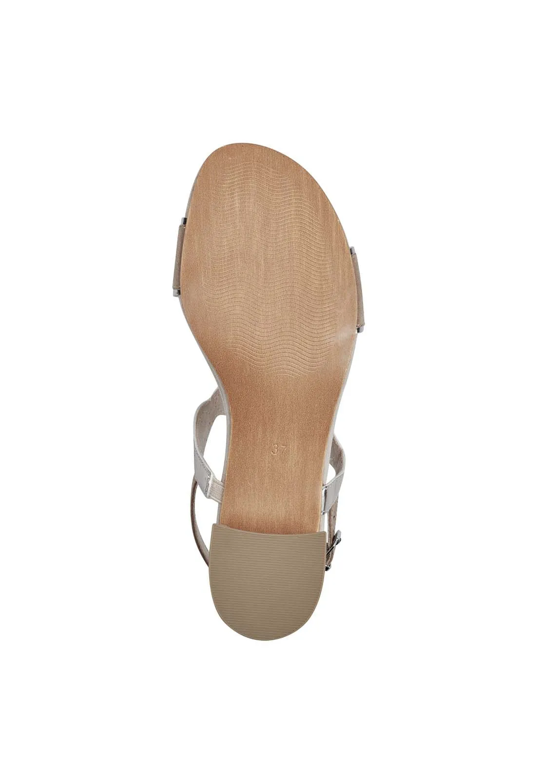 Low Heeled Sandal - Nude Comb