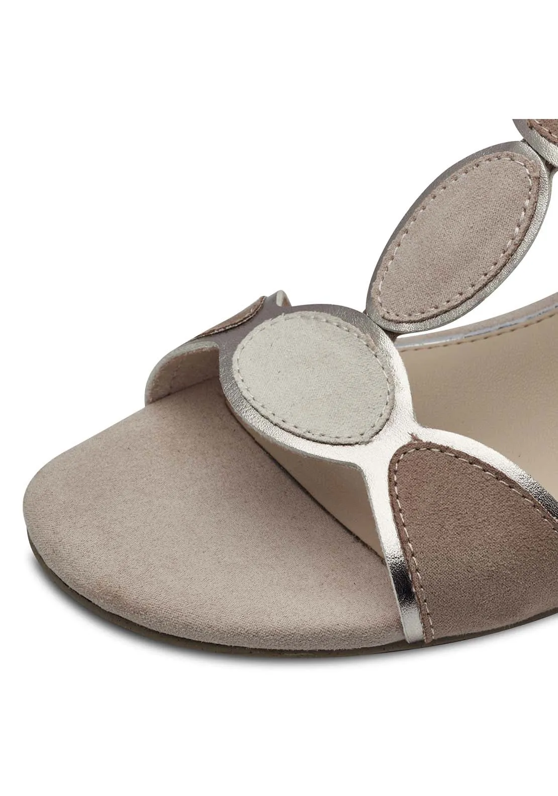 Low Heeled Sandal - Nude Comb