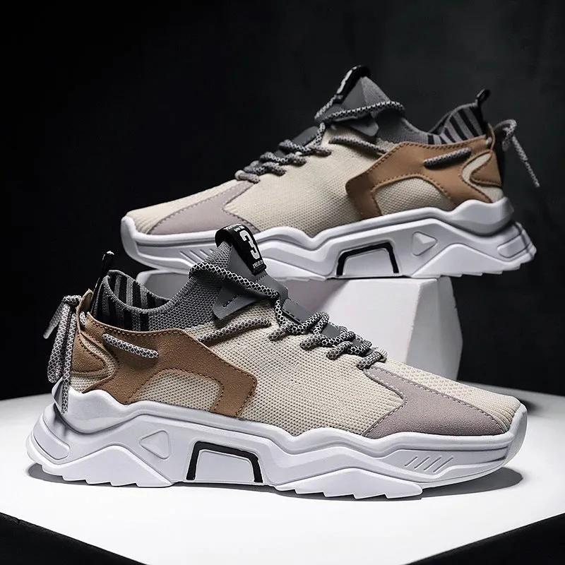 Men's breathable high rise sports shoes