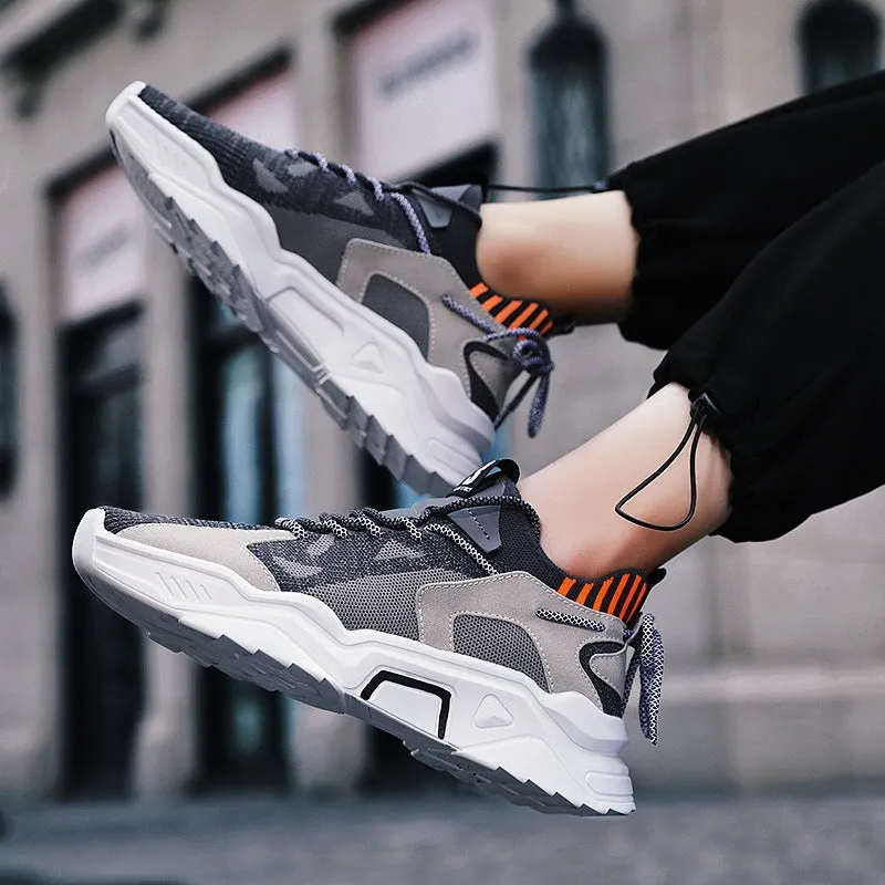 Men's breathable high rise sports shoes