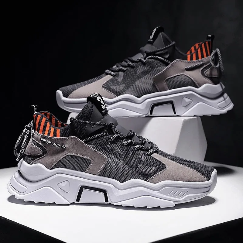 Men's breathable high rise sports shoes