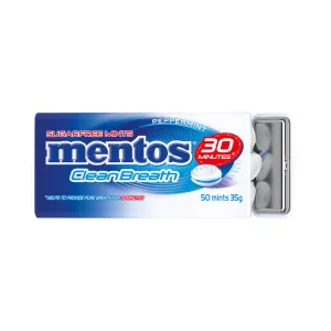 Mentos Clean Breath Peppermint 35g