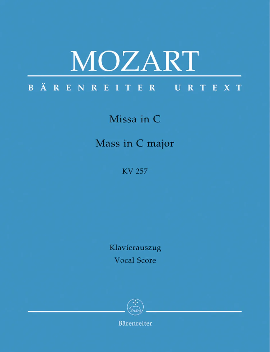 Mozart: Mass C K257 Credo Mass - Vocal Score