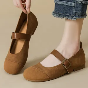 New Round Toe Beautiful Ladies Soft Sole Shoes