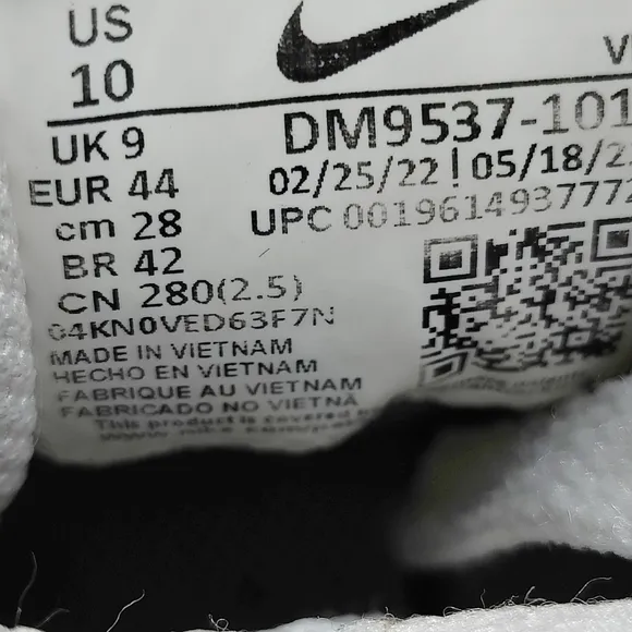 Nike Air Max SYSTM White Pure Platinum Sneaker Men's Shoes Size 10