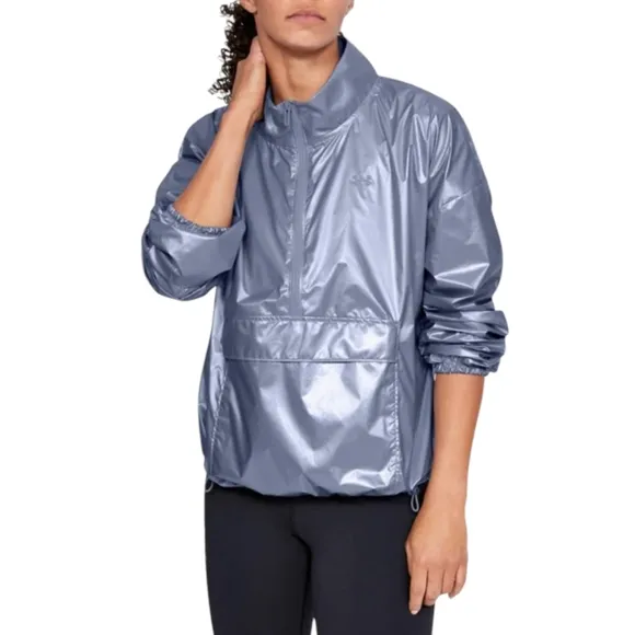 NWOT Under Armour UA Metallic Woven Anorak Windbreaker