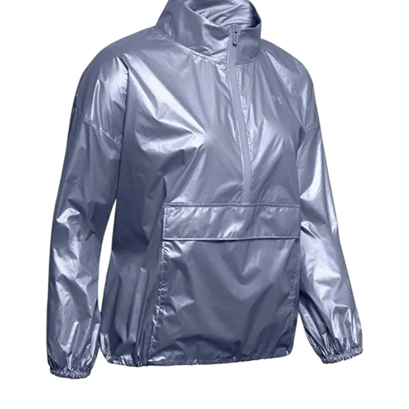 NWOT Under Armour UA Metallic Woven Anorak Windbreaker