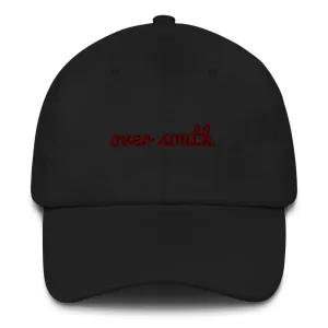 Over South Text Logo (Sexy Red Text) Embroidered Dad Hat