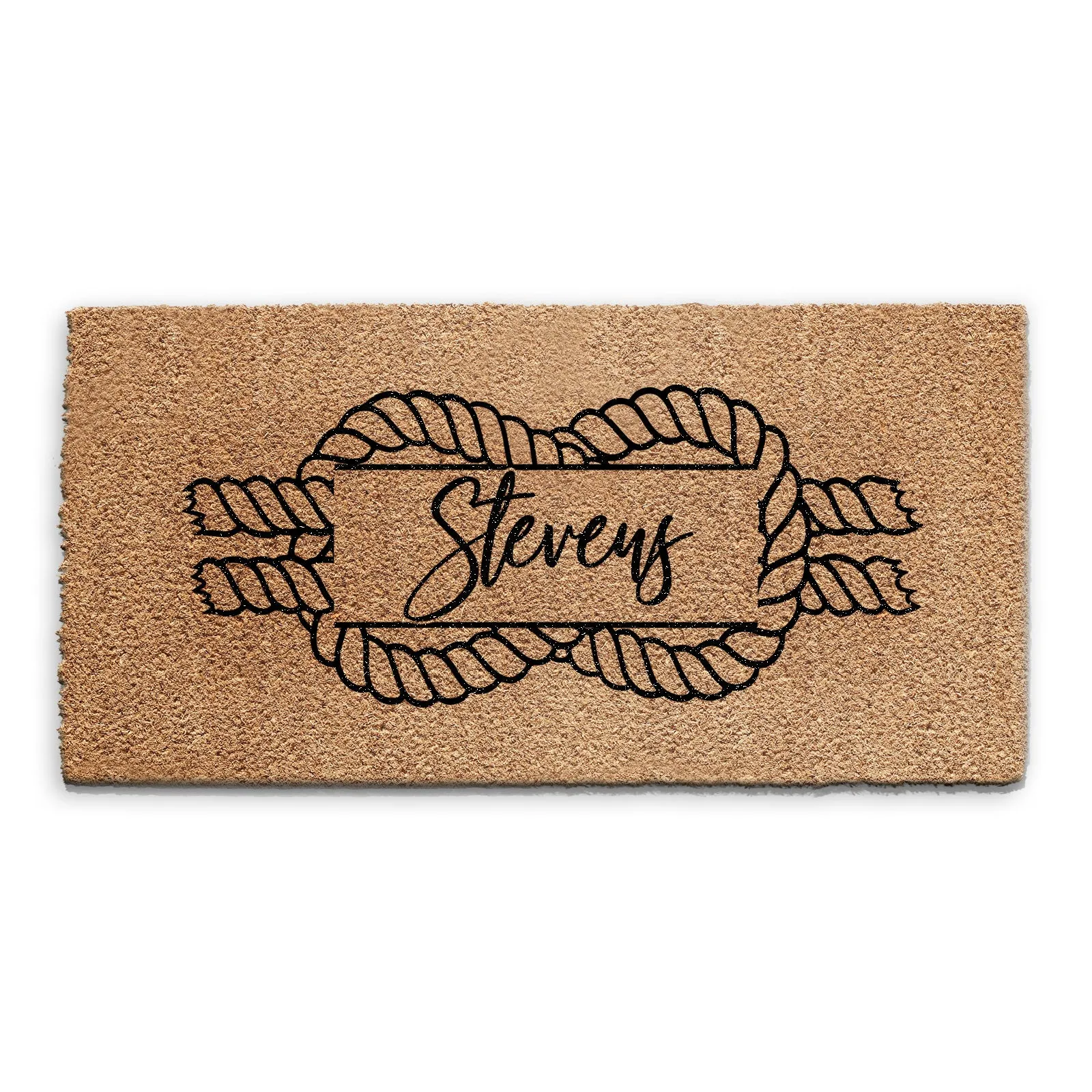 Personalised Doormat - Sailors Knot and Name
