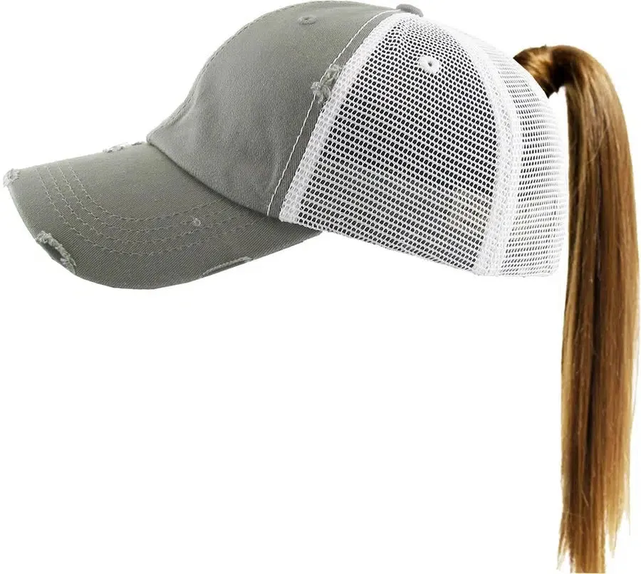 Ponytail Mesh Back Cap